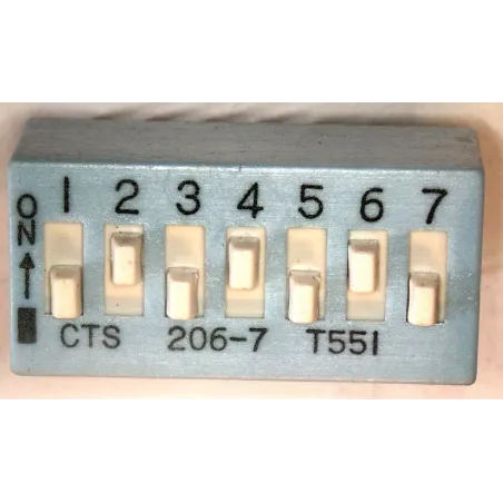 Přepínač DIP 7 mikroswitch