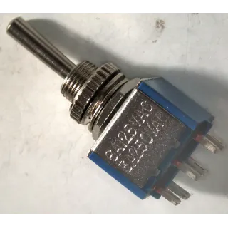 Přepínač páčkový dvojitý 3 polohy 3A/250V AC