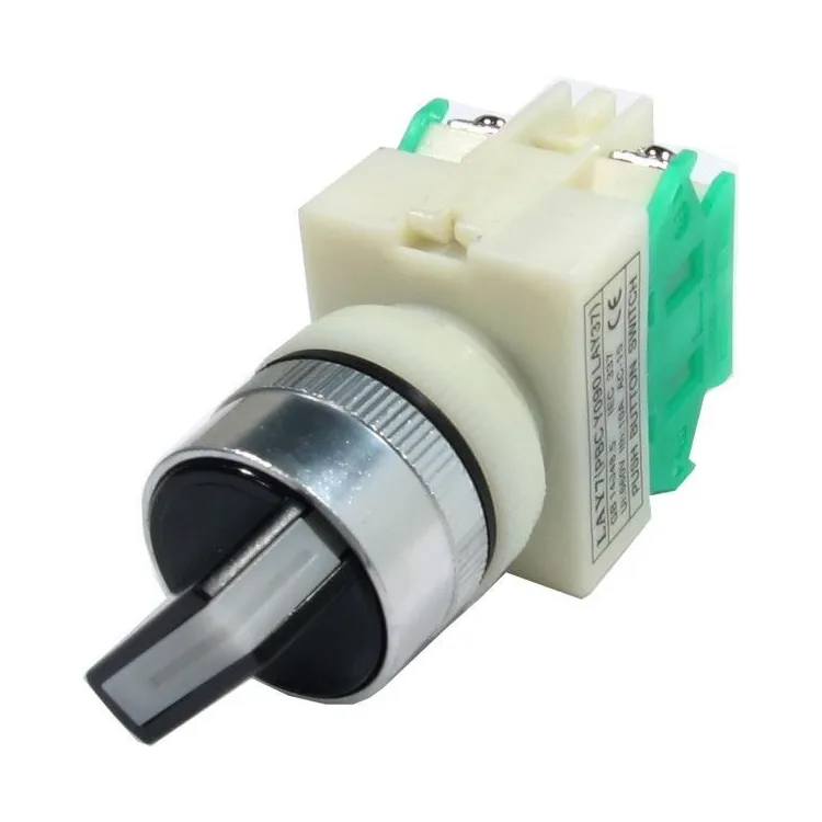Přepínač otočný On-OFF 2 poly 250V/6A 